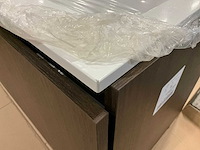 Kivu badkamerkast met wastafelblad en spiegel - afbeelding 5 van  7