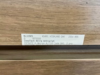 Kivu badkamerkast met wastafelblad en spiegel - afbeelding 7 van  10