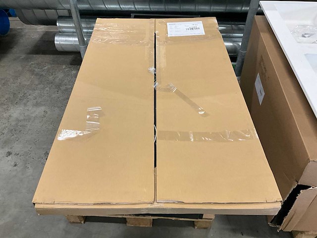 Kivu badkamerkast met wastafelblad en spiegel - afbeelding 6 van  7