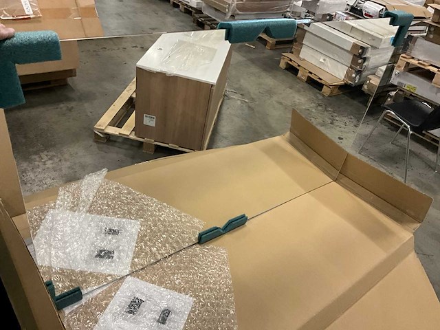 Kivu badkamerkast met wastafelblad en spiegel - afbeelding 7 van  7