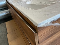 Kivu badkamerkast met wastafelblad kolomkast en spiegel - afbeelding 5 van  11