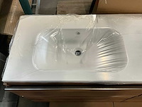 Kivu badkamerkast met wastafelblad kolomkast en spiegel - afbeelding 8 van  11