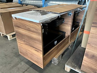 Kivu badkamerkast met wastafelblad kolomkast en spiegel - afbeelding 11 van  11