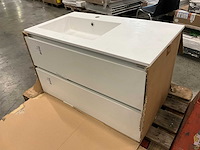 Kivu badkamerkast met wastafelblad - afbeelding 1 van  6