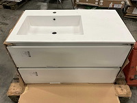 Kivu badkamerkast met wastafelblad - afbeelding 2 van  6