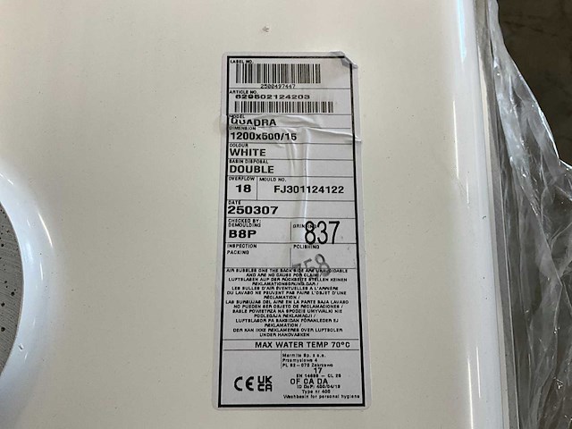 Kivu badkamerkast met wastafelblad - afbeelding 8 van  9