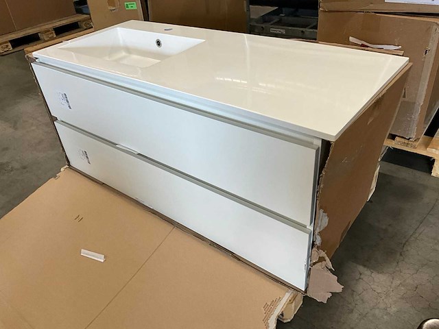 Kivu badkamerkast met wastafelblad - afbeelding 1 van  6