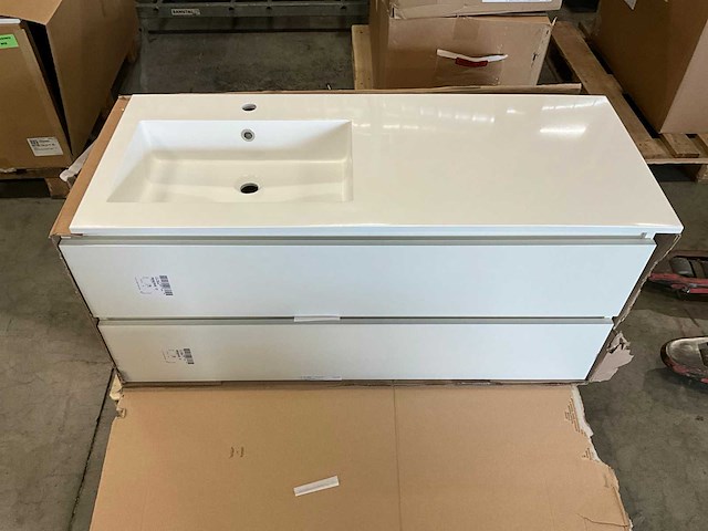 Kivu badkamerkast met wastafelblad - afbeelding 2 van  6