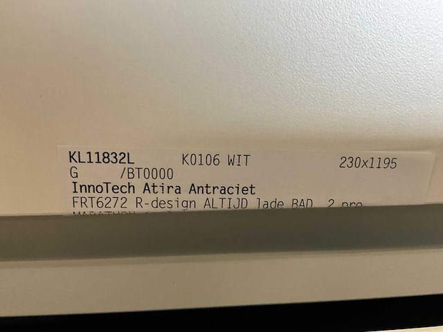 Kivu badkamerkast met wastafelblad - afbeelding 6 van  6