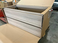 Kivu badkamerkast met wastafelblad - afbeelding 2 van  7