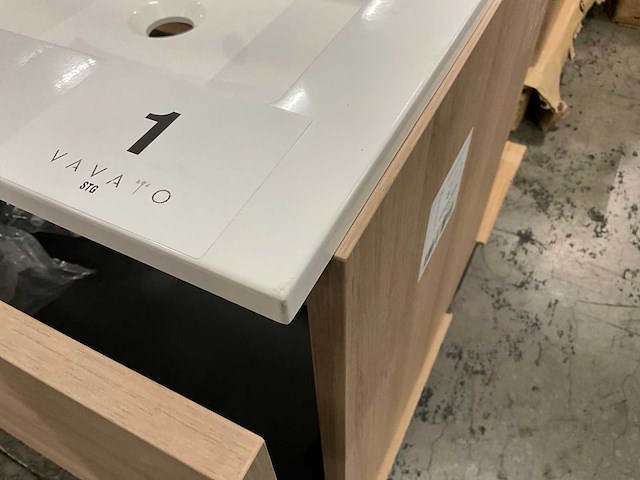 Kivu badkamerkast met wastafelblad - afbeelding 1 van  7