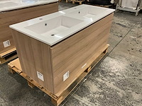 Kivu badkamerkast met wastafelblad - afbeelding 3 van  7