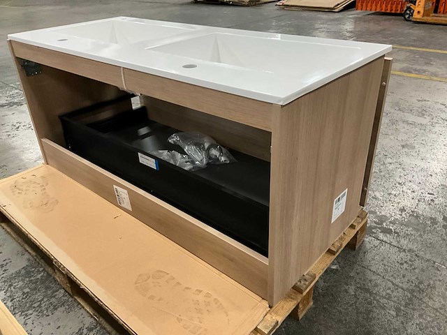 Kivu badkamerkast met wastafelblad - afbeelding 5 van  7