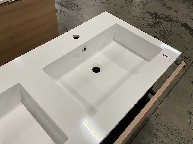 Kivu badkamerkast met wastafelblad - afbeelding 7 van  7