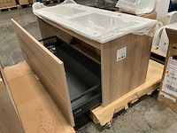 Kivu badkamerkast met wastafelblad - afbeelding 2 van  8