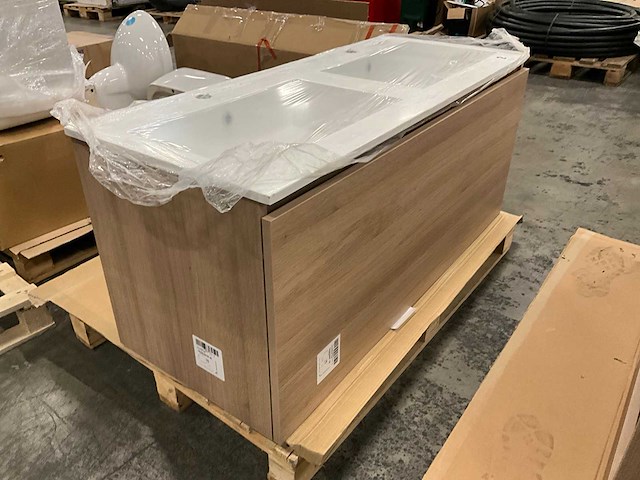 Kivu badkamerkast met wastafelblad - afbeelding 3 van  8