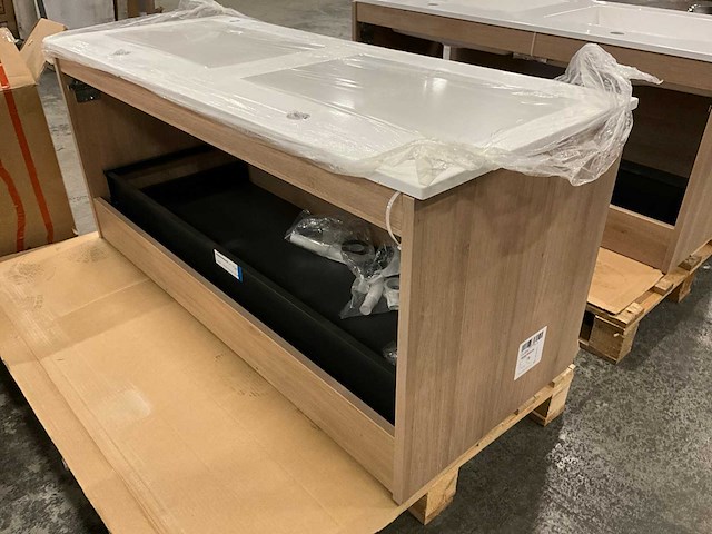 Kivu badkamerkast met wastafelblad - afbeelding 4 van  8