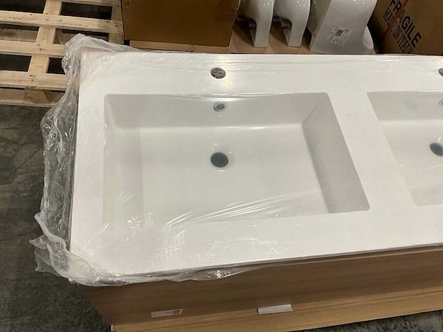 Kivu badkamerkast met wastafelblad - afbeelding 5 van  8