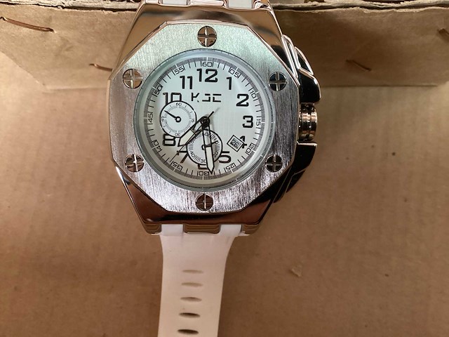 Kjc horloge met rubber band (13x) - afbeelding 1 van  1