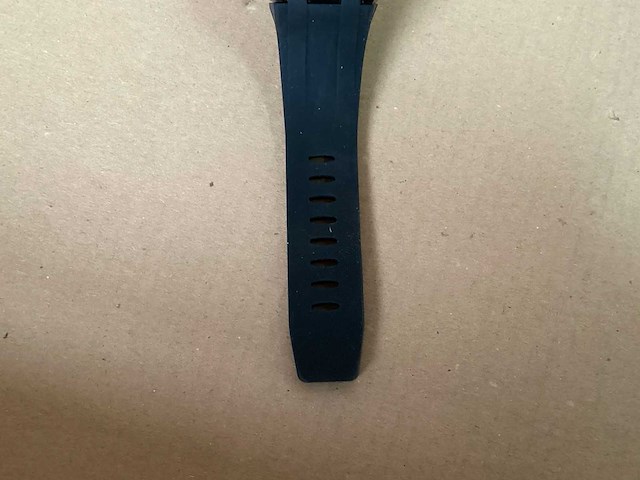 Kjc horloge met rubber band, zwart (12x) - afbeelding 3 van  6