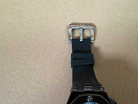 Kjc horloge met rubber band, zwart (12x) - afbeelding 4 van  6