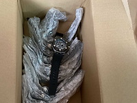 Kjc horloge met rubber band, zwart (12x) - afbeelding 5 van  6