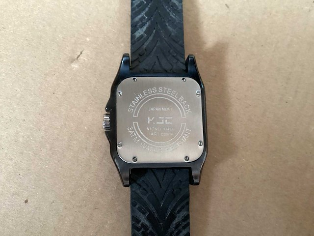 Kjc horloge met rubber bandje (2x) - afbeelding 5 van  5