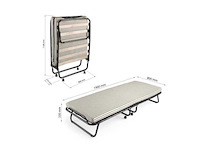 Klapbed met matras 80x190 cm - afbeelding 3 van  3