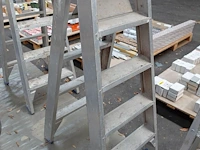 Klapladder aluminium solide