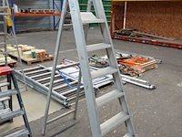Klapladder aluminium solide