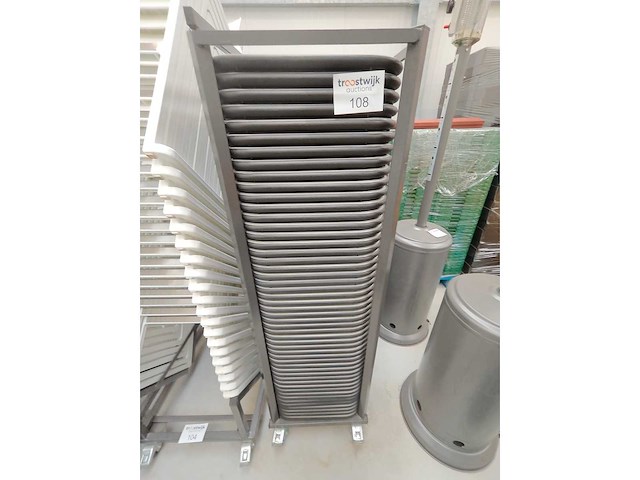 Klapstoel, grijs/zwart, inclusief transportkar (50x) - afbeelding 2 van  4