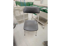 Klapstoel, grijs/zwart, inclusief transportkar (50x) - afbeelding 4 van  4