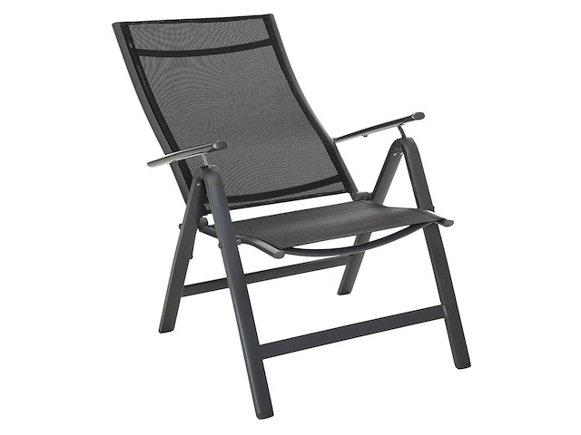 Klapstoel (x2) xl, ergonomische vorm, verstelbaar in 7 posities, ondersteunt tot 140 kg - wit - afbeelding 3 van  8