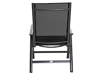 Klapstoel (x2) xl, ergonomische vorm, verstelbaar in 7 posities, ondersteunt tot 140 kg - wit - afbeelding 5 van  8