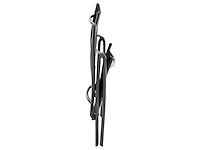 Klapstoel (x2) xl, ergonomische vorm, verstelbaar in 7 posities, ondersteunt tot 140 kg - wit - afbeelding 6 van  8