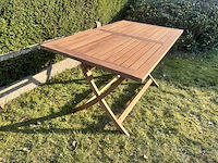 Klaptafel in teak - afbeelding 2 van  3