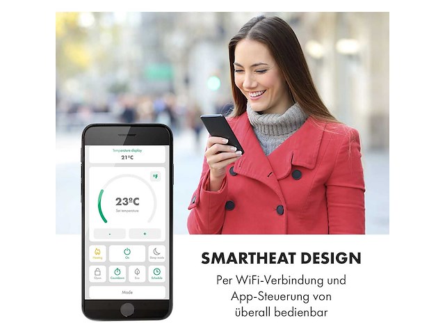 Klarstein bornholm smart elektrische kachel - afbeelding 6 van  7