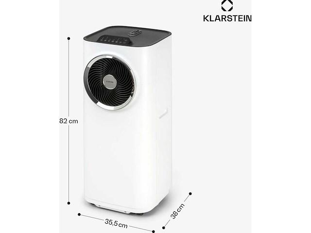 Klarstein kraftwerk smart 12k draagbare airconditioner – 12.000 btu, 35-59 m² - afbeelding 4 van  4