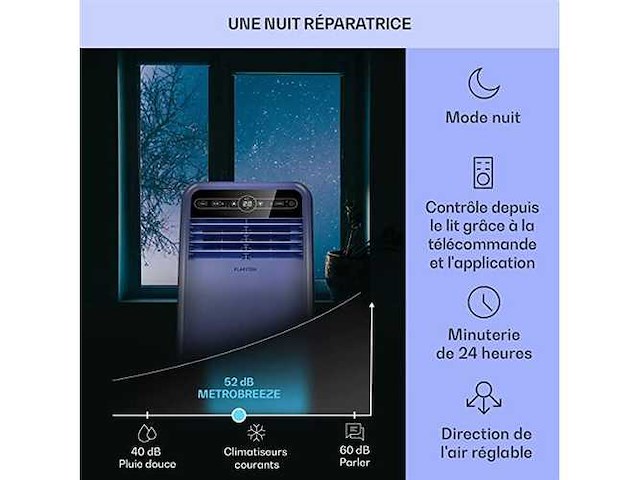 Klarstein metrobreeze new york smart 7k 7000 btu/2,1 kw eec een afstandsbediening - afbeelding 2 van  2