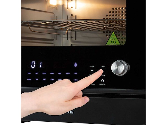 Klarstein vita pro unique 18 l vrijstaande 2450 w hot air frieuse zwart - afbeelding 3 van  9