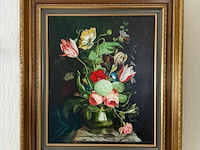 Klassiek schilderij van bloemstilleven - afbeelding 1 van  2