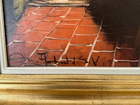 Klassiek schilderij van boereninterieur - afbeelding 2 van  2