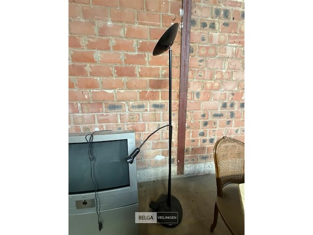 Klassieke 100 hz crt-televisie van loewe systems en staanlamp - afbeelding 2 van  7