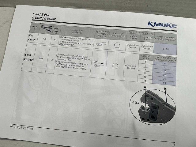Klauke k05d perstang - afbeelding 2 van  3