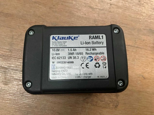 Klauke micro accu kabelschoentang - afbeelding 6 van  6