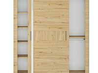 Kledingkast attitude 191cm met 2 deuren & spiegel - eik - afbeelding 5 van  5