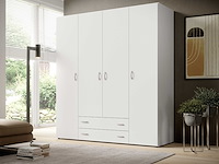 Kledingkast base | 160 x 52 x 177 cm | wit - afbeelding 5 van  7