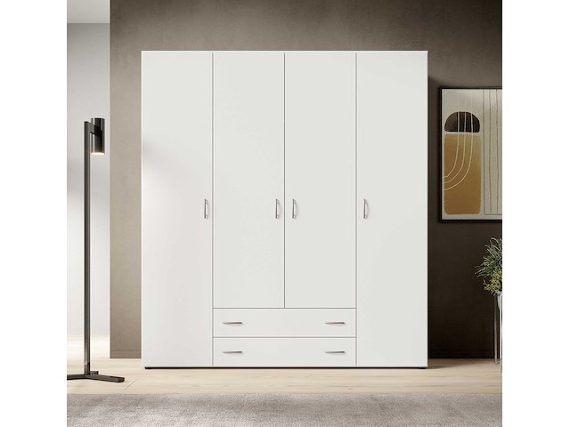 Kledingkast base | 160 x 52 x 177 cm | wit - afbeelding 6 van  7