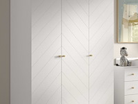 Kledingkast billy - 150x59x200 cm - mdf/wit - afbeelding 1 van  3