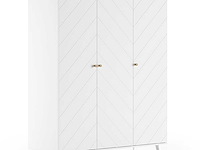 Kledingkast billy - 150x59x200 cm - mdf/wit - afbeelding 2 van  3